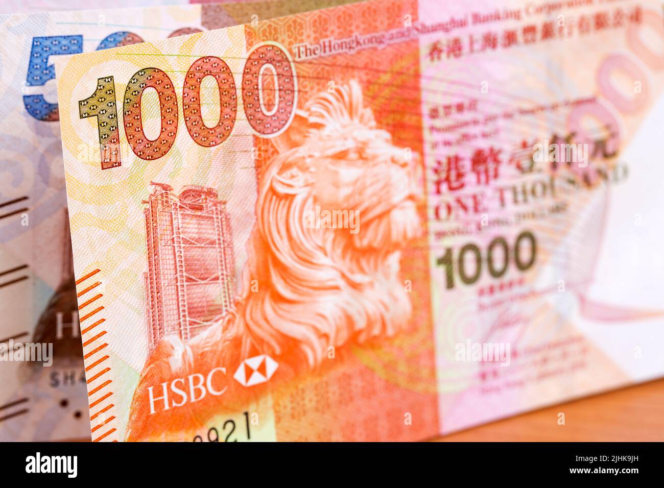 Hong Kong money - dollar a business background Stock Photo