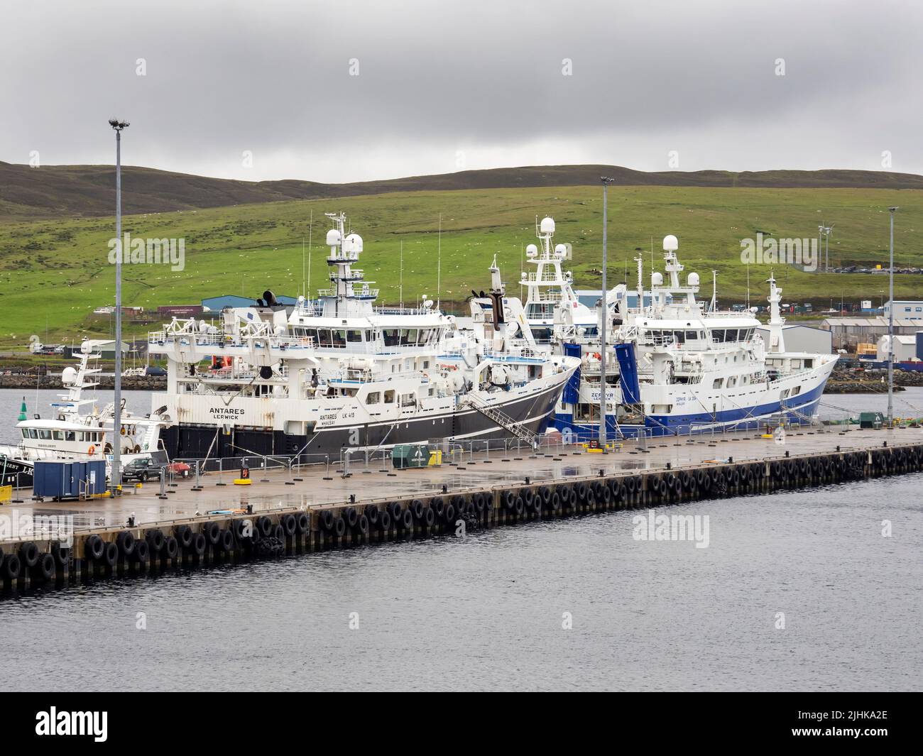 Fishing boats in Lerwick, Mainland Shetland, Scotland, UK. Stock Photo