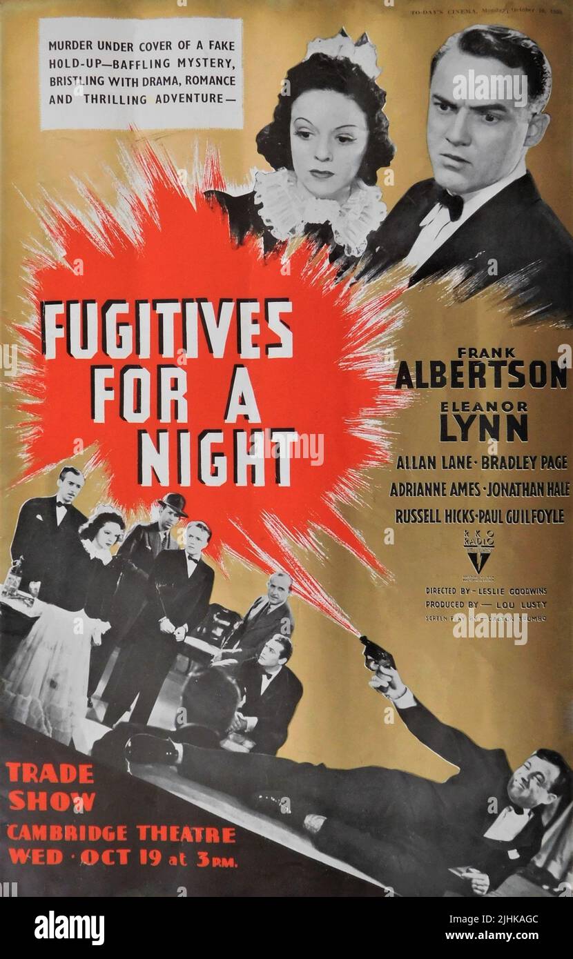 FRANK ALBERTSON and ELEANOR LYNN in FUGITIVES FOR A NIGHT 1938 director