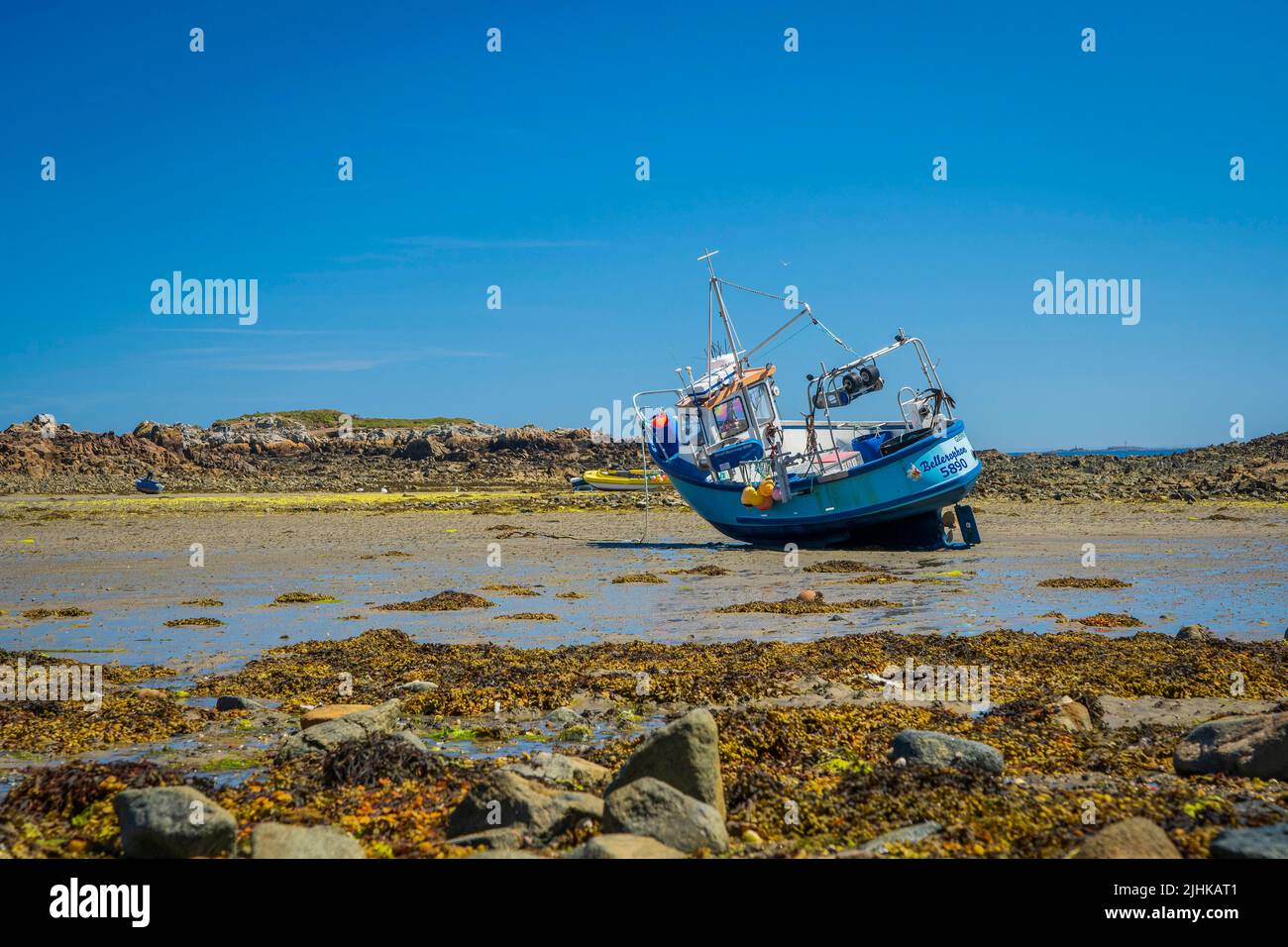 Boat at Bordeaux Harbour, Channel Islands, Guernsey Stock Photo Alamy