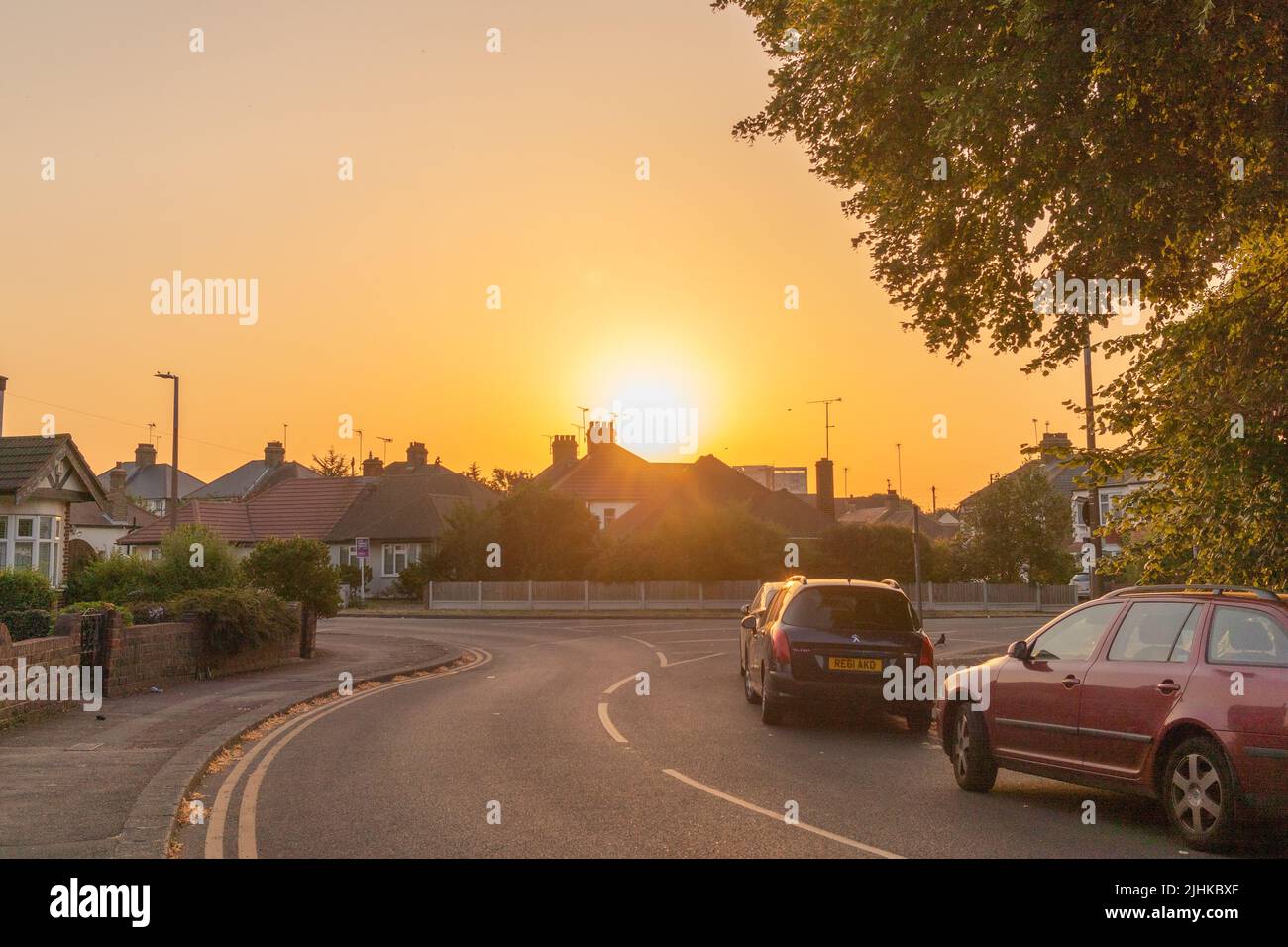 Southend on Sea, UK. 19th Jul 2022. Early morning in Southend on Sea, on what has turned out to be the hottest day on record in the UK. Penelope Barritt/Alamy Live News Stock Photo