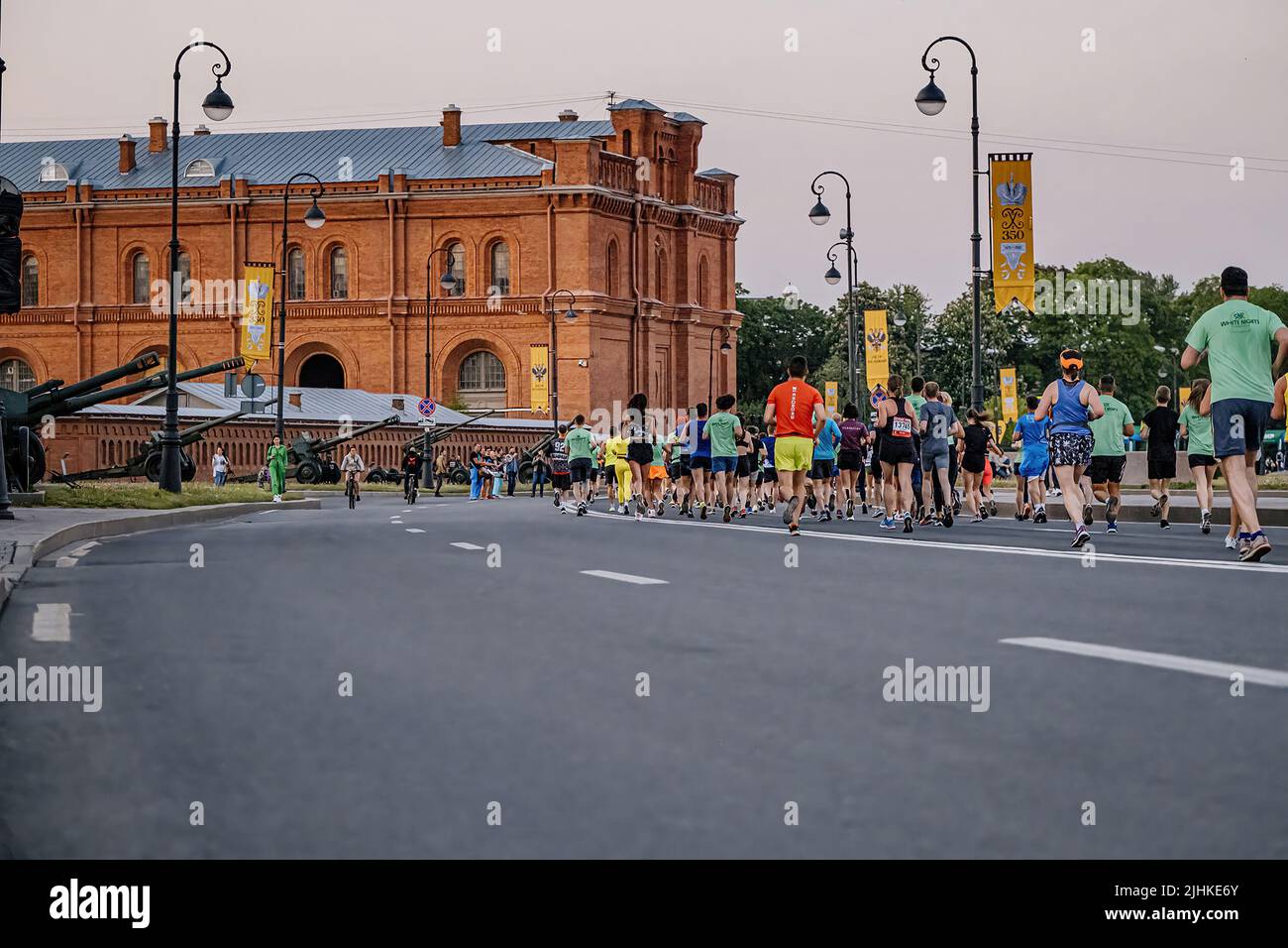 Saint Petersburg, Russia June 11, 2022 group male and female athlete