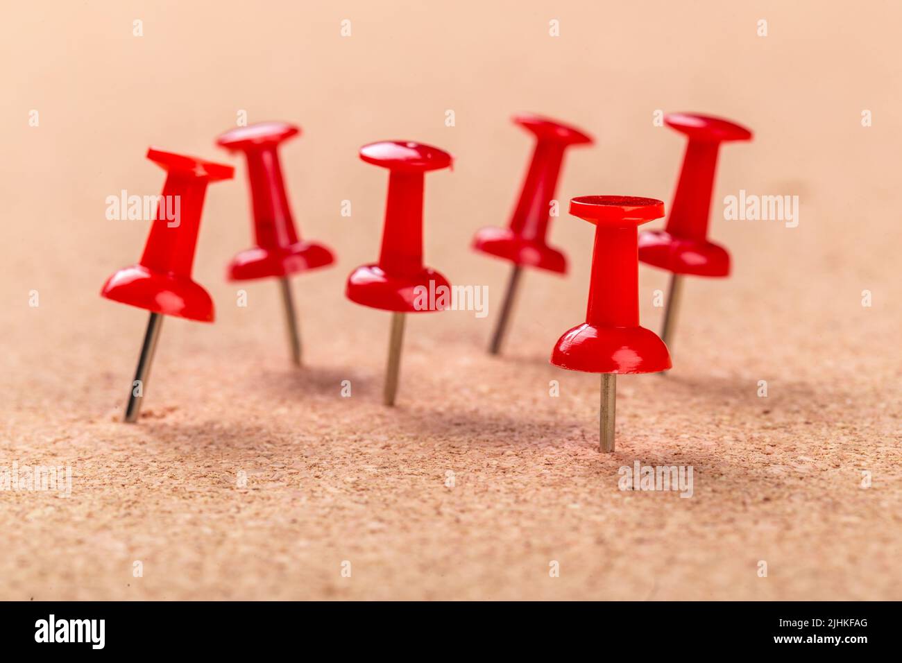 Pin board texture for background and colorful pins Stock Photo - Alamy