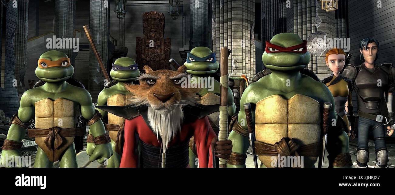 TMNT Donatello, Michelangelo, Leonardo and Raphael TMNT Date: 2007 Stock  Photo - Alamy