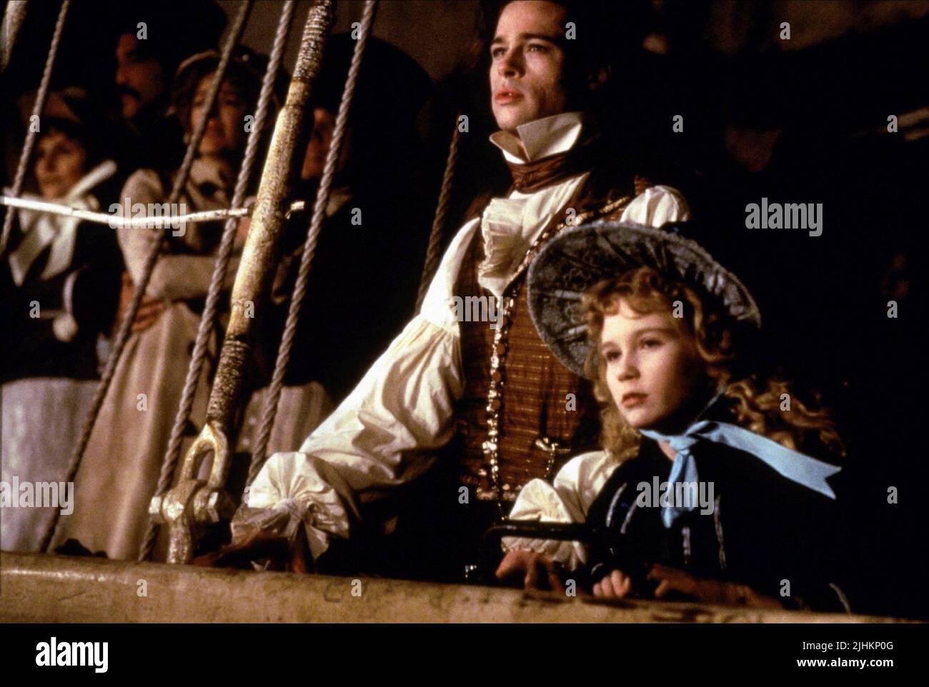 BRAD PITT, KIRSTEN DUNST, INTERVIEW WITH THE VAMPIRE THE VAMPIRE CHRONICLES, 1994 Stock Photo