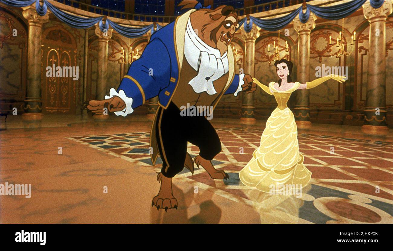 BEAST, BELLE, BEAUTY AND THE BEAST, 1991 Stock Photo