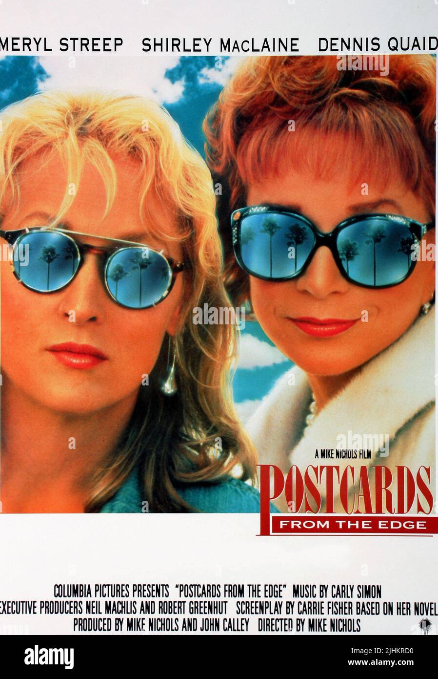 MERYL STREEP, SHIRLEY MACLAINE POSTER, POSTCARDS FROM THE EDGE, 1990