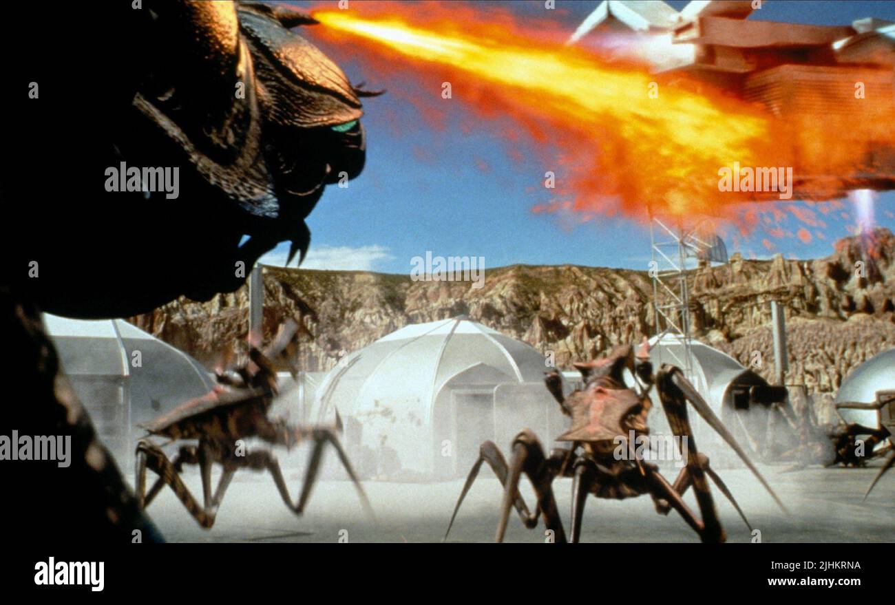 BUGS BATTLE SCENE, STARSHIP TROOPERS, 1997 Stock Photo