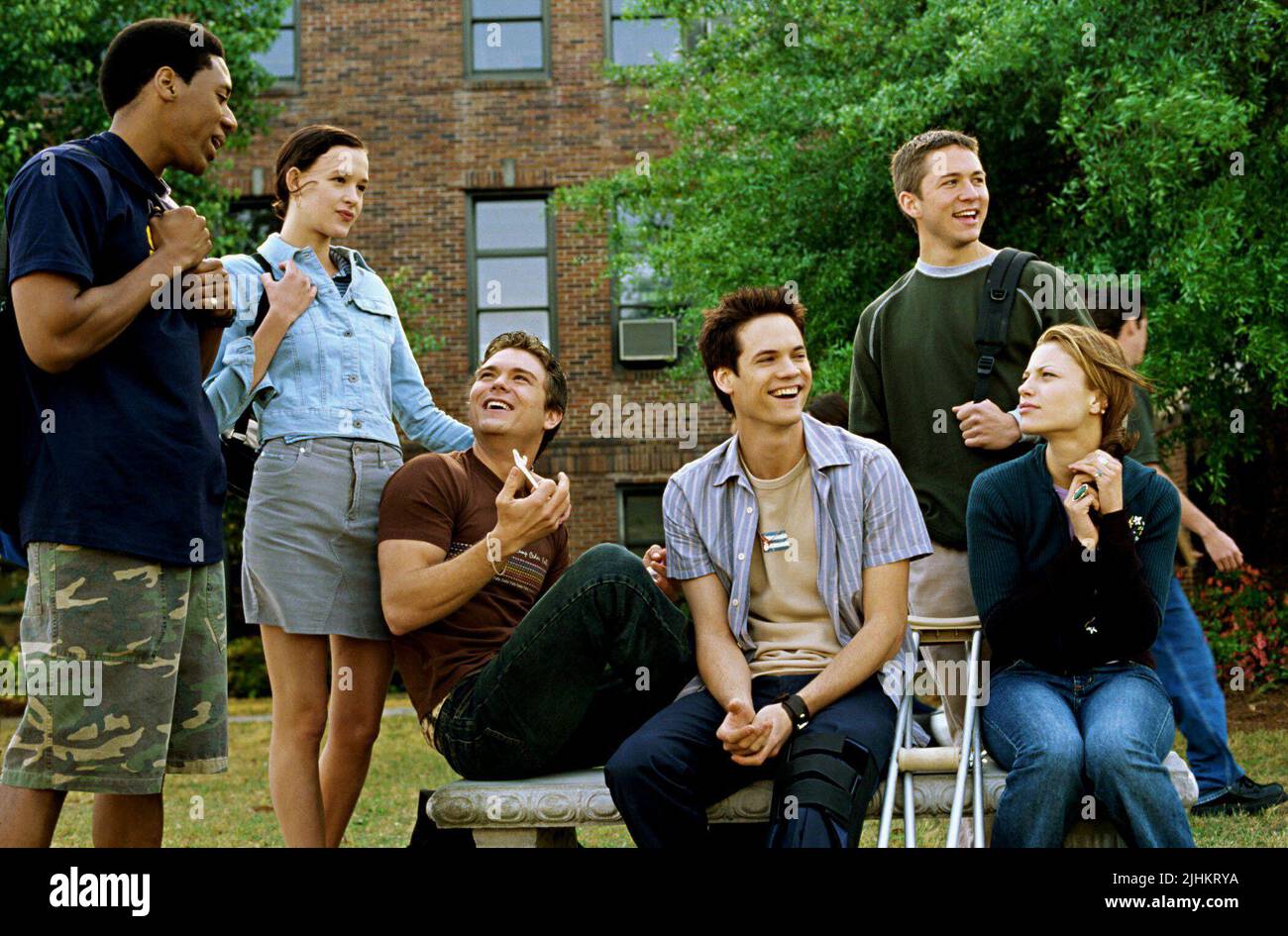 AL THOMPSON II, PAZ DE LA HUERTA, CLAYNE CRAWFORD, SHANE WEST, JONATHAN PARKS JORDAN, LAUREN GERMAN, A WALK TO REMEMBER, 2002 Stock Photo