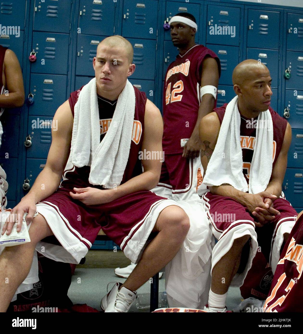 CHANNING TATUM, ROB BROWN, ANTWON TANNER, COACH CARTER, 2005 Stock Photo