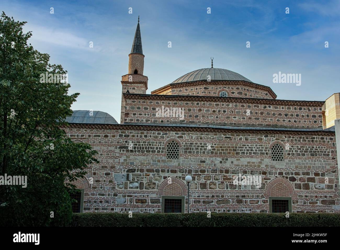 Bezisten and Old or Eski Mosque in Yambol town, ottoman architecture