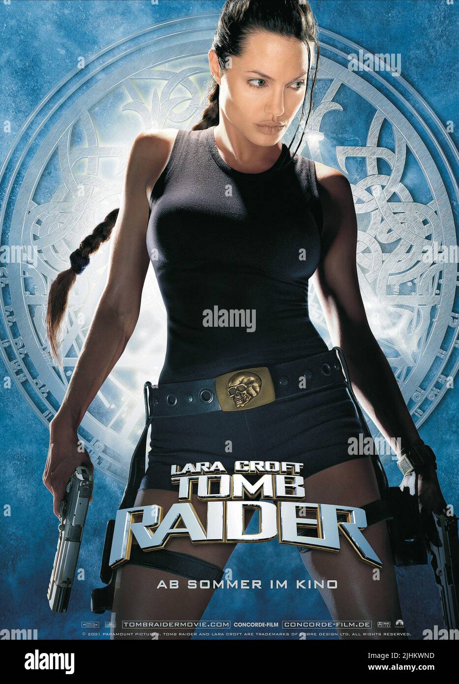 ANGELINA JOLIE, LARA CROFT: TOMB RAIDER, 2001 Stock Photo