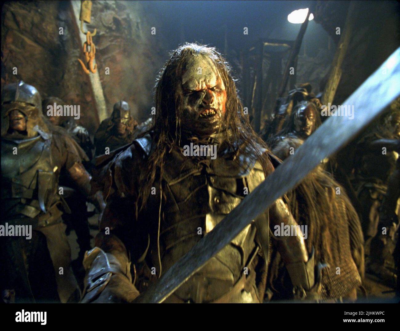 URUK-HAI, THE LORD OF THE RINGS: THE FELLOWSHIP OF THE RING, 2001 Stock Photo