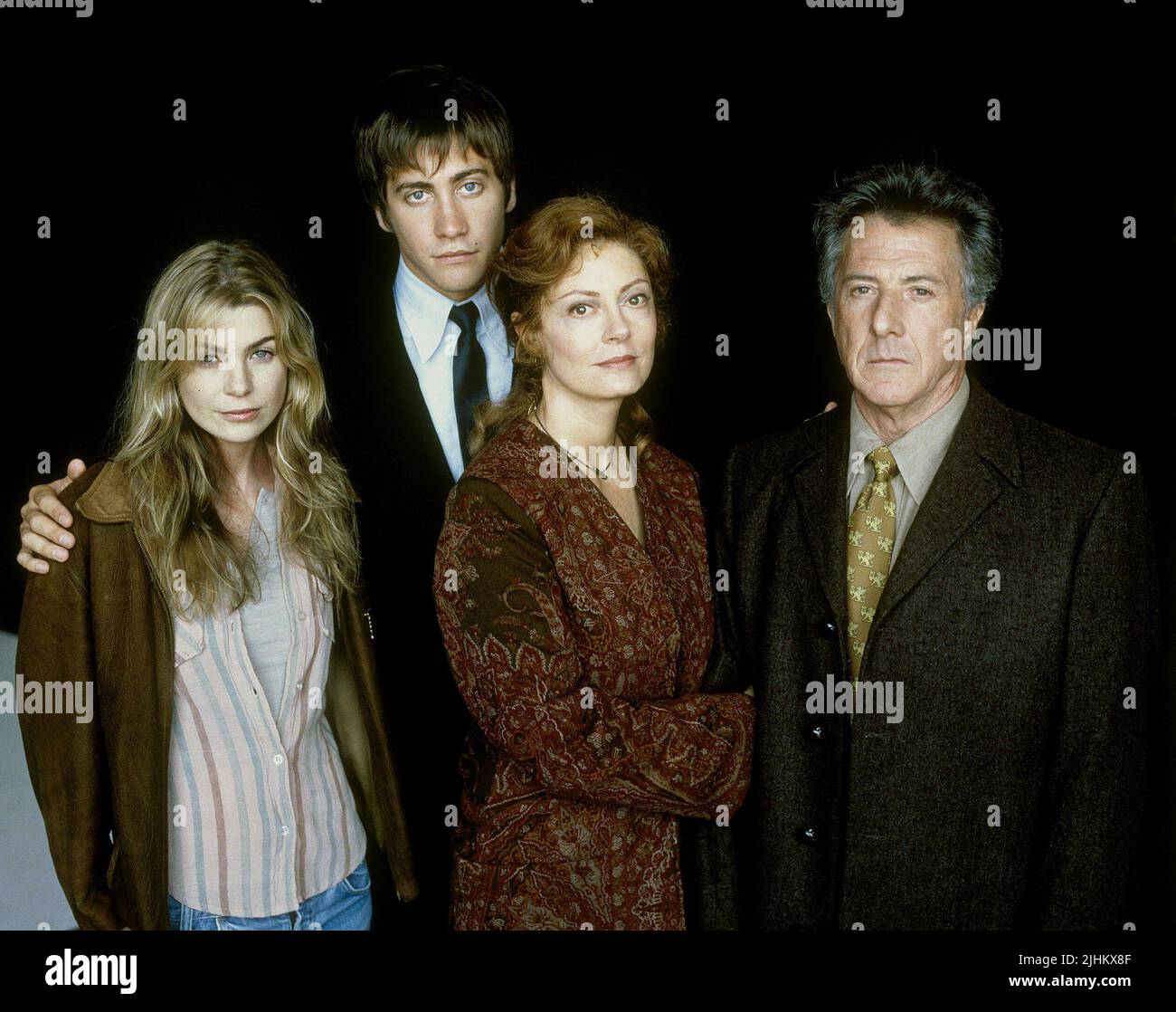 ELLEN POMPEO, JAKE GYLLENHAAL, SUSAN SARANDON, DUSTIN HOFFMAN, MOONLIGHT MILE, 2002 Stock Photo