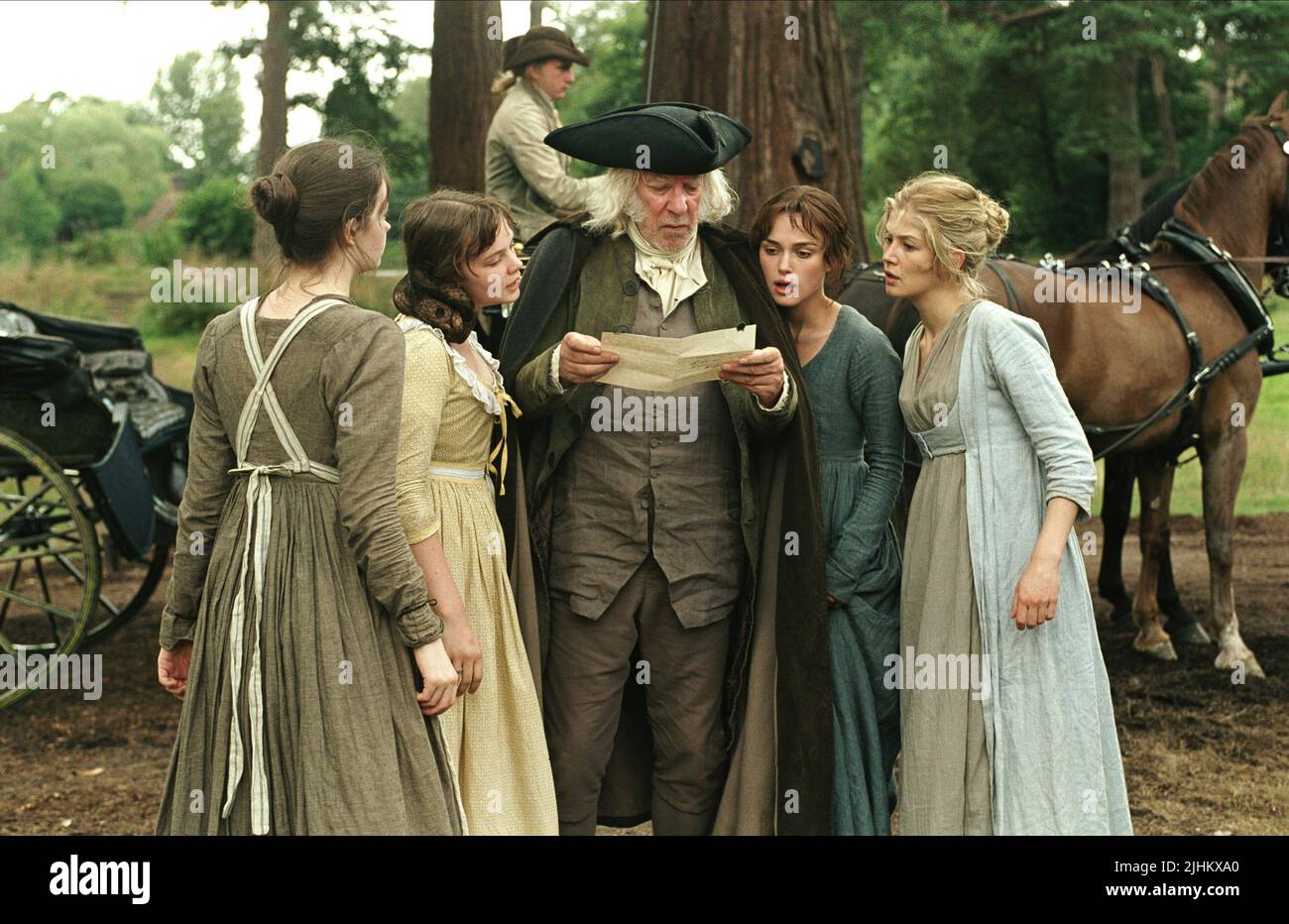 DONALD SUTHERLAND, KEIRA KNIGHTLEY, ROSAMUND PIKE, PRIDE and PREJUDICE