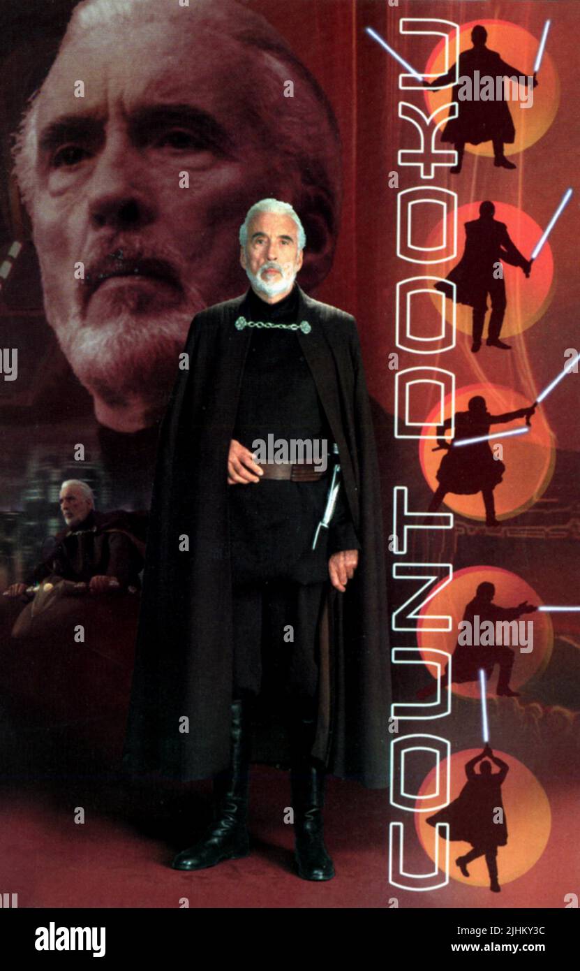 CHRISTOPHER LEE, STAR WARS: EPISODE II - ATTACK OF THE CLONES, 2002 Stock Photo