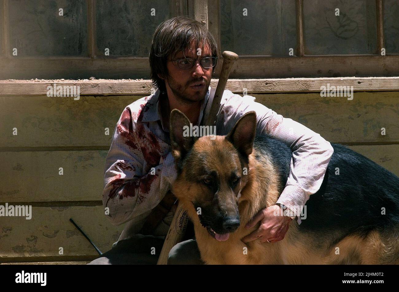 AARON STANFORD, DOG, THE HILLS HAVE EYES, 2006 Stock Photo