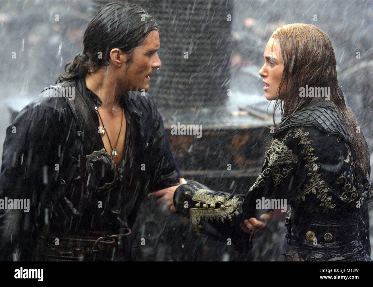 ORLANDO BLOOM, KEIRA KNIGHTLEY, PIRATES OF THE CARIBBEAN: AT WORLD'S END, 2007 Stock Photo