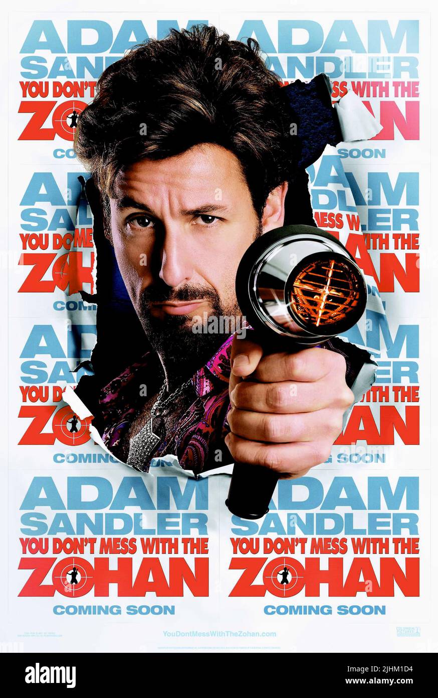 ADAM SANDLER POSTER, YOU DON'T MESS WITH THE ZOHAN, 2008 Stock Photo