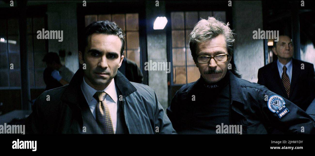 NESTOR CARBONELL, GARY OLDMAN, THE DARK KNIGHT, 2008 Stock Photo Alamy