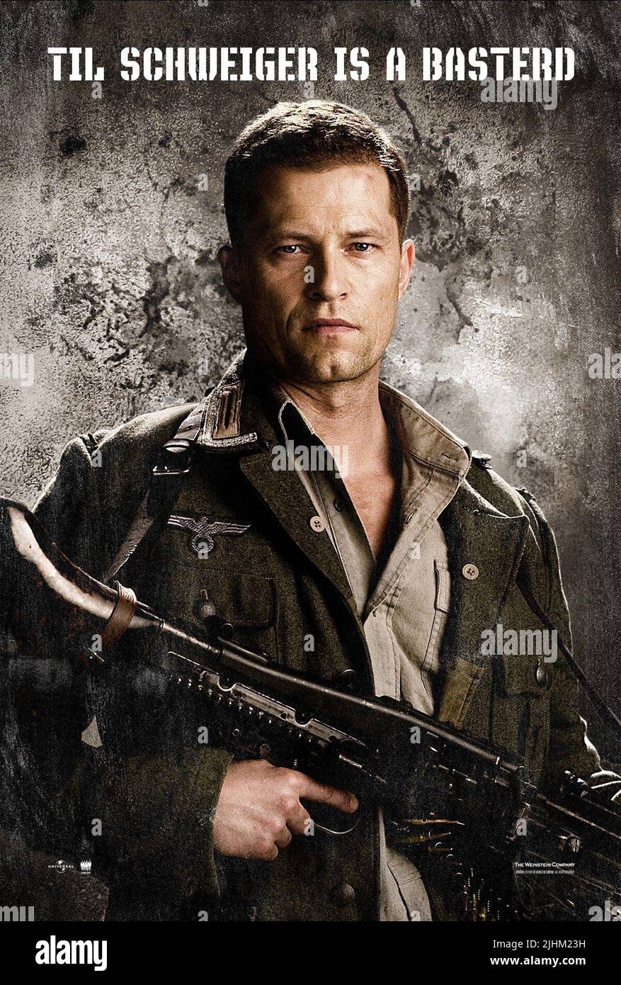 TIL SCHWEIGER POSTER, INGLOURIOUS BASTERDS, 2009 Stock Photo