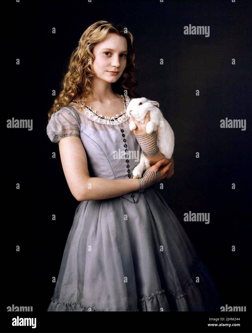 MIA WASIKOWSKA, WHITE RABBIT, ALICE IN WONDERLAND, 2010 Stock Photo