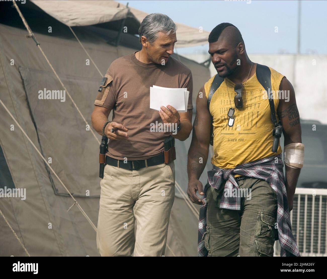 LIAM NEESON, QUINTON 'RAMPAGE' JACKSON, THE ATEAM, 2010 Stock Photo