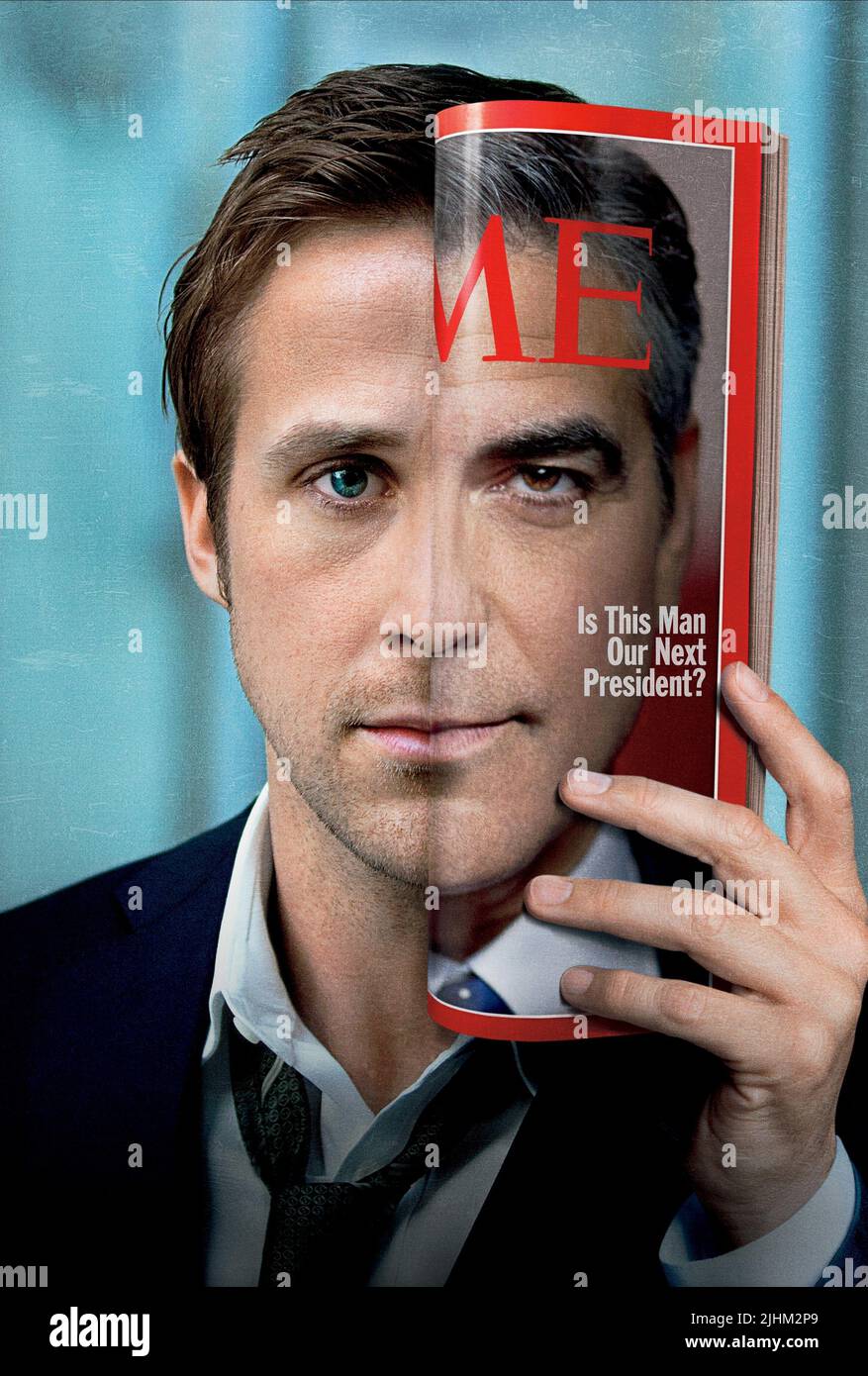 GEORGE CLOONEY, RYAN GOSLING, THE IDES OF MARCH, 2011 Stock Photo