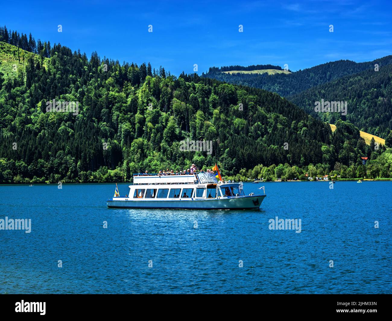 BAVARIA : Boat on the lake Stock Photo