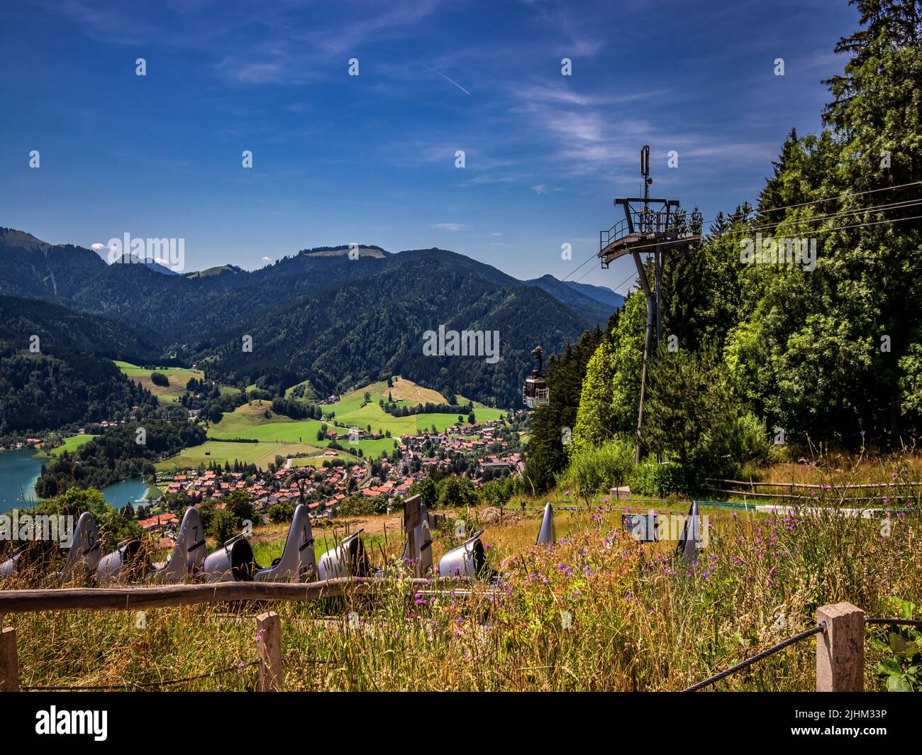 BAVARIA : View from the Schlierbergalm Stock Photo