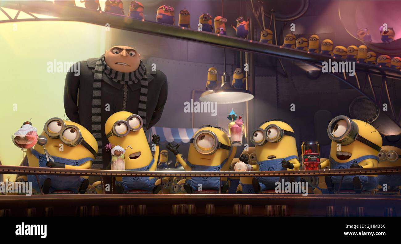 GRU, MINIONS, DESPICABLE ME 2, 2013 Stock Photo