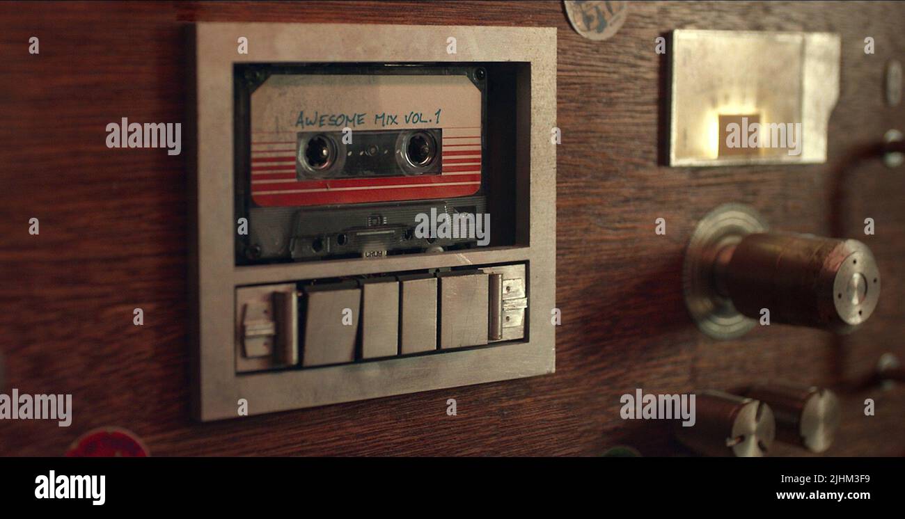 CASSETTE PLAYER WTIH TAPE AWESOME MIX VOL. 1, GUARDIANS OF THE GALAXY