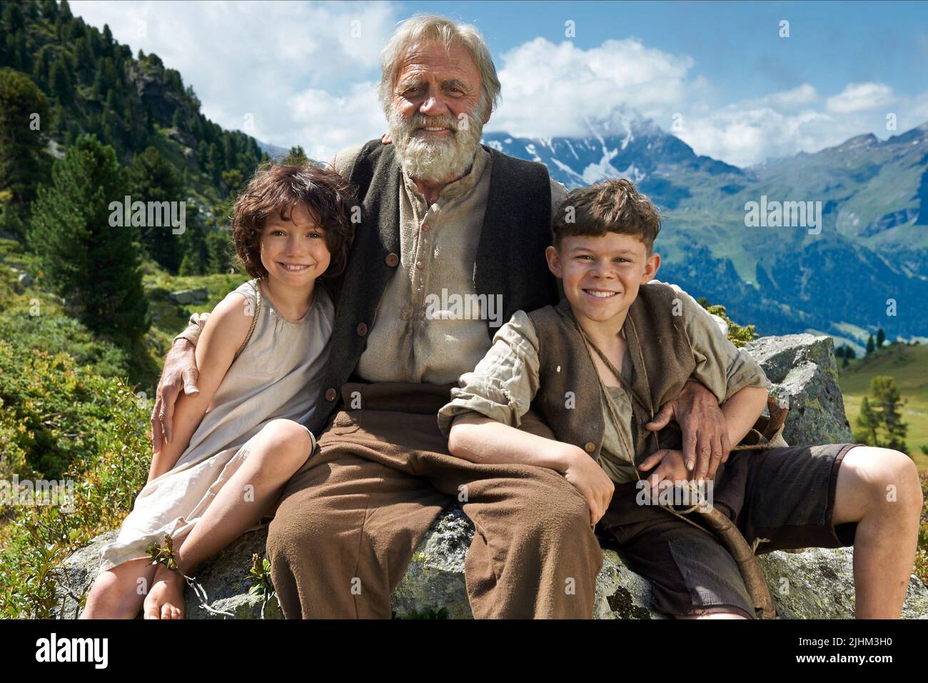 ANUK STEFFEN, BRUNO GANZ, QUIRIN AGRIPPI, HEIDI, 2015 Stock Photo