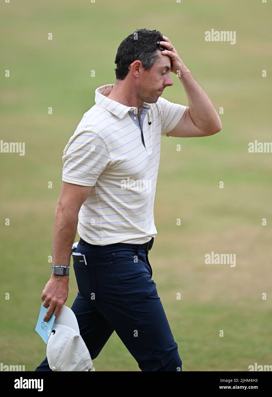 150th Open GolfChampionships, St Andrews, July 17th 2022 Rory McIlroy walk off the18th green during the final round at the Old Course, St Andrews, Sco Stock Photo