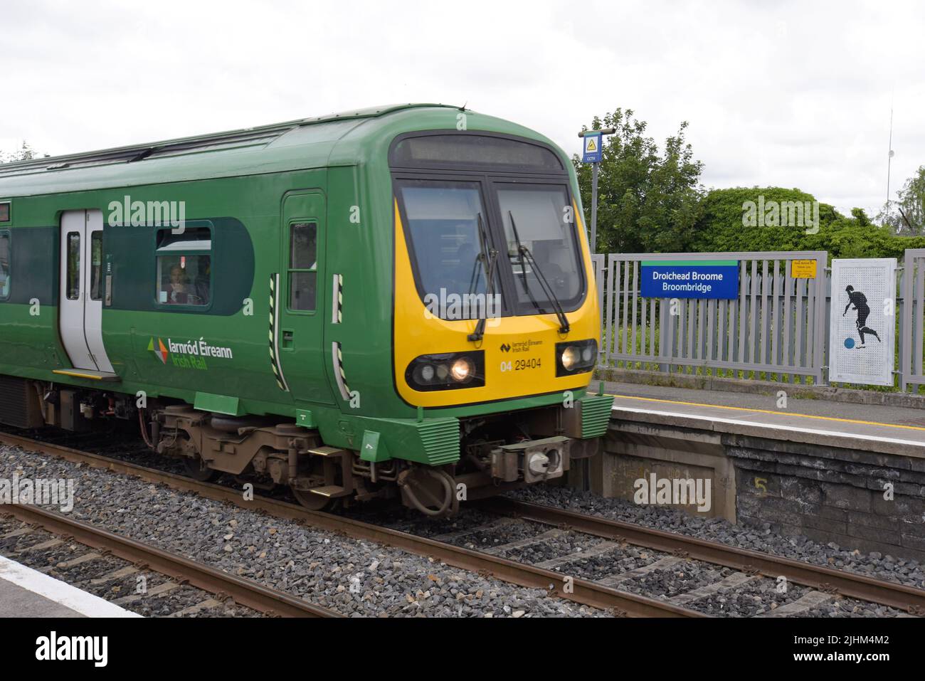 Irish Railways train at Broombridge Station, Dublin, Ireland, July 2022 Stock Photo Alamy