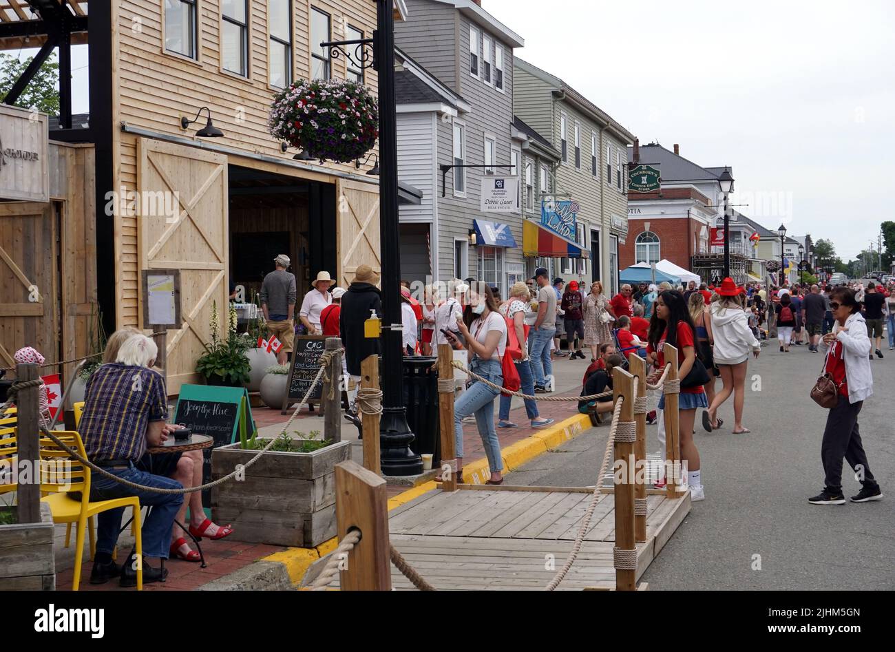 Water Street, St Andrews, New Brunswick Stock Photo