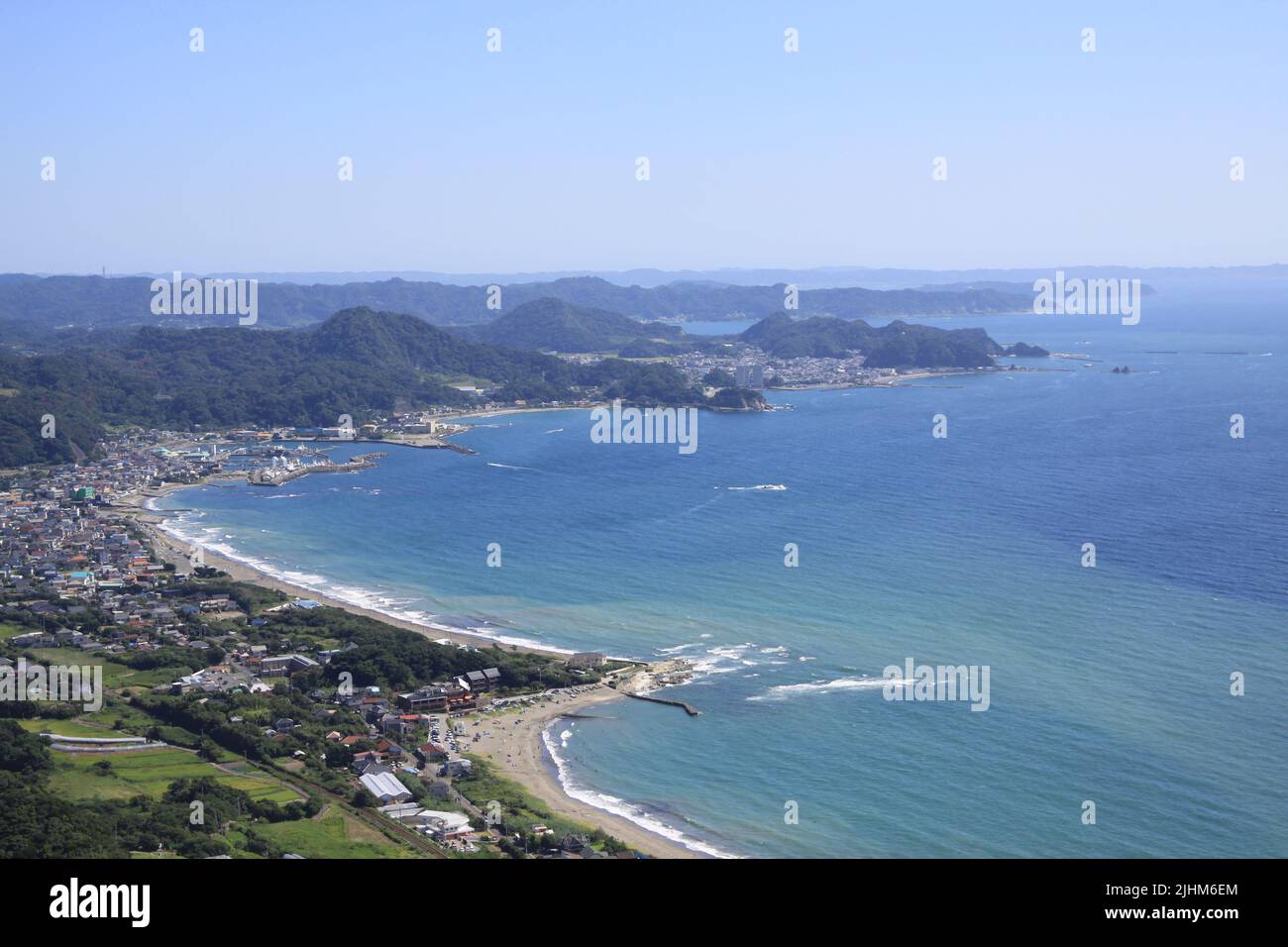 the sea is beautiful in Chiba Japan Stock Photo
