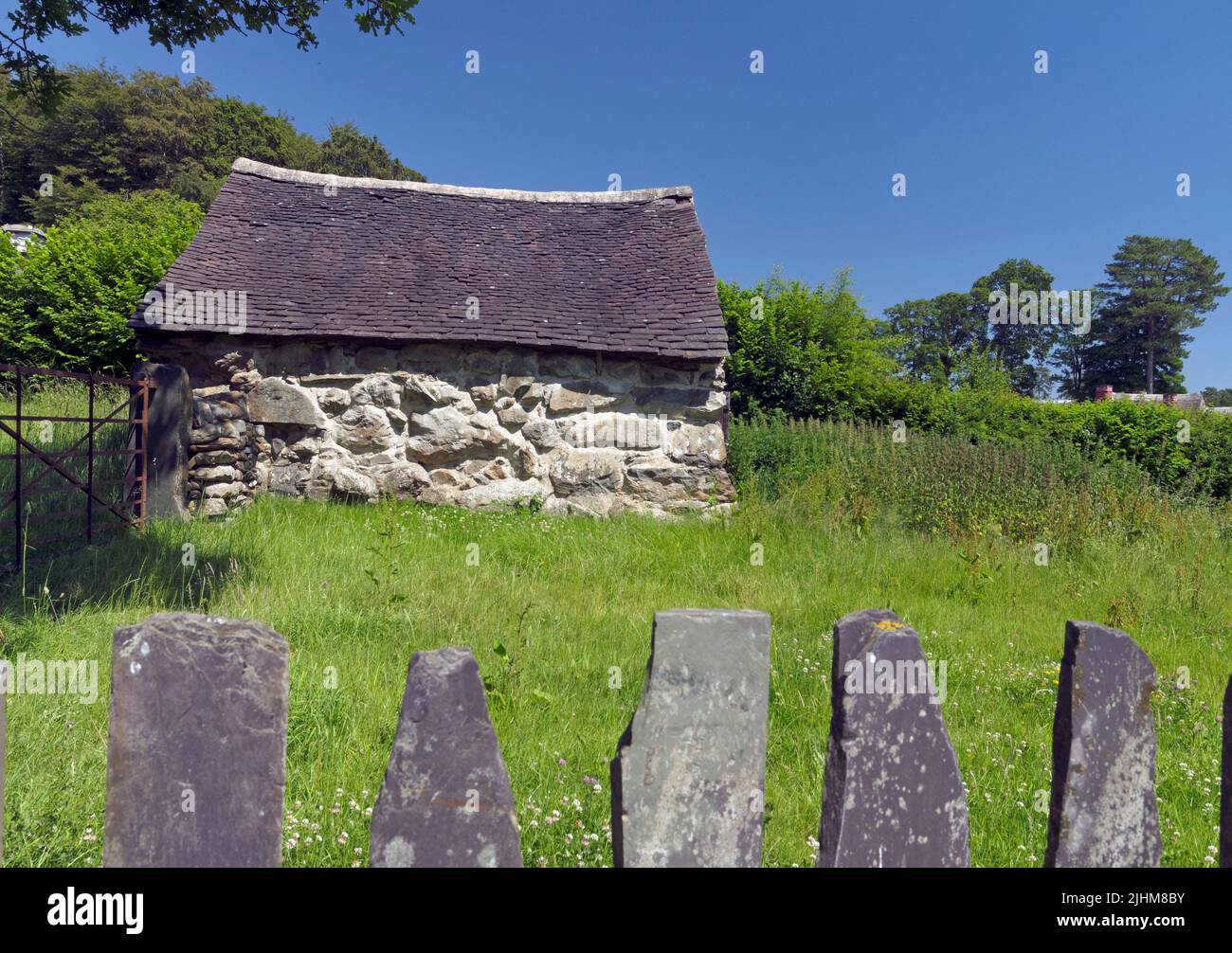 Cae Adda Byre, St Fagans National Museum of History, Cardiff. Summer ...