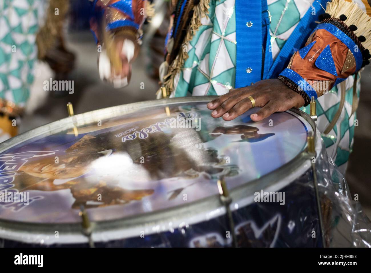 Rio, Brazil - april 22, 2022: Samba School Portela in the Rio Carnival ...