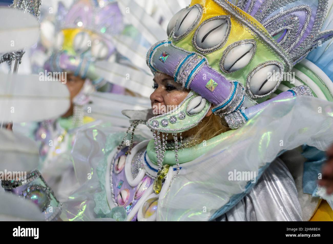 Rio, Brazil - april 22, 2022: Samba School Portela in the Rio Carnival ...