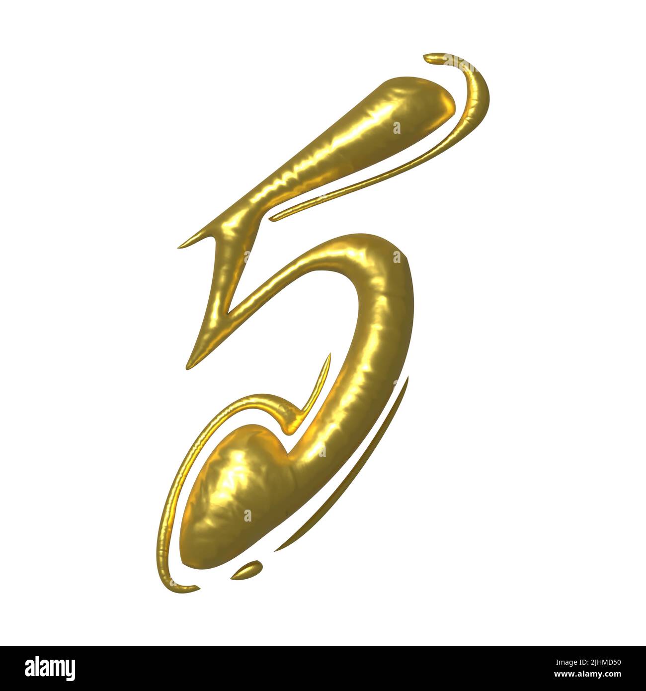 The Number 5 Gold Stock Photo - Download Image Now - Number 5, Three  Dimensional, Gold - Metal - iStock