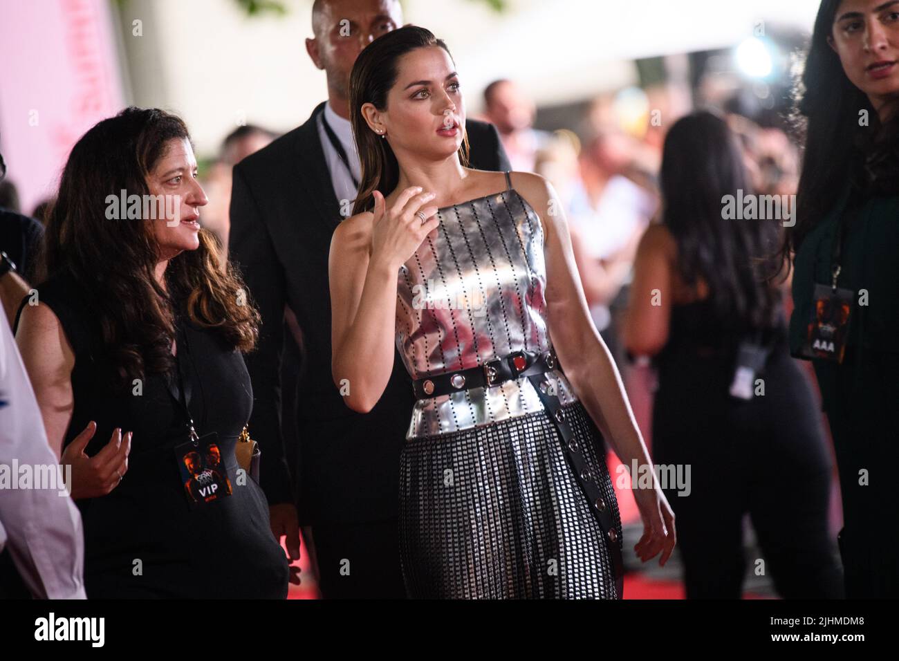 London, UK. 19 July 2022. Ana De Armas attending a special screening of The Gray Man, at BFI Southbank in London Picture date: Tuesday July 19, 2022. Photo credit should read: Matt Crossick/Empics/Alamy Live News Stock Photo