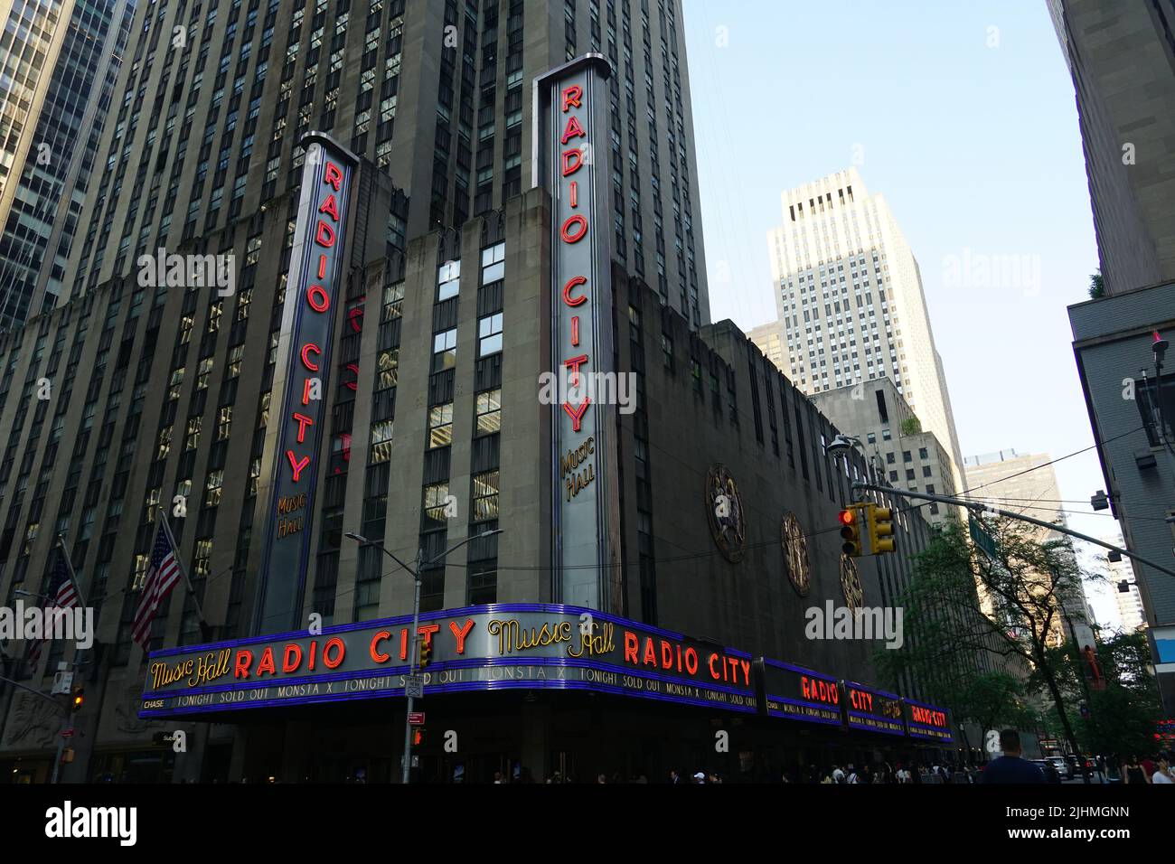 Radio City Music Hall, Rockefeller Center, Manhattan, New York City (NYC), State of New York, USA, North America Stock Photo