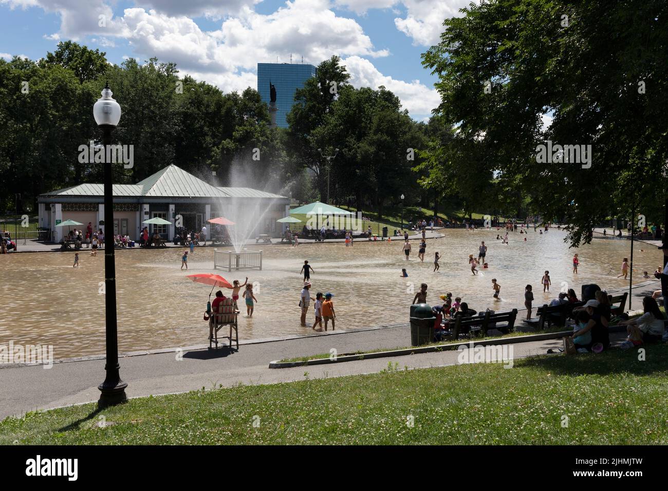 The Frog Pond, Boston Common, Boston Massachusetts Stock Photo Alamy