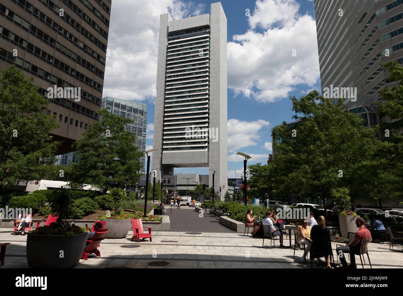 The Federal Reserve Bank Building, Boston, Massachusetts Stock Photo