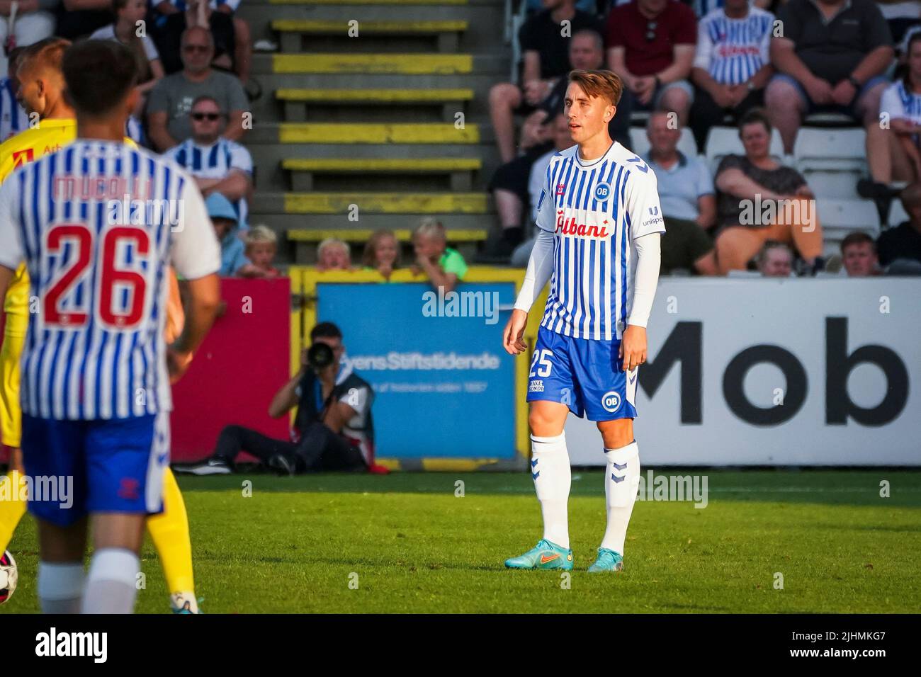 Odense, Denmark. 18th July, 2022. King (25) of OB seen during the 3F Superliga match between Odense Boldklub and FC Nordsjaelland at Nature Park in Odense. (Photo Gonzales Photo/Alamy