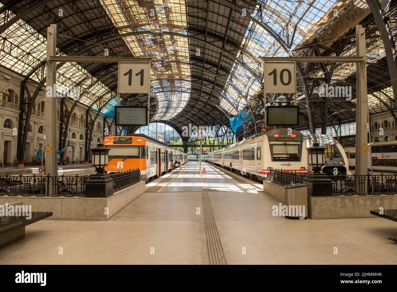 Barcelona França railway station Stock Photo