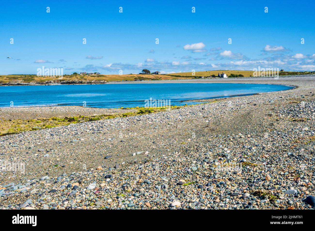 Wylfa Nuclear power station on the coast of Anglesey, North Wales, UK Stock Photo