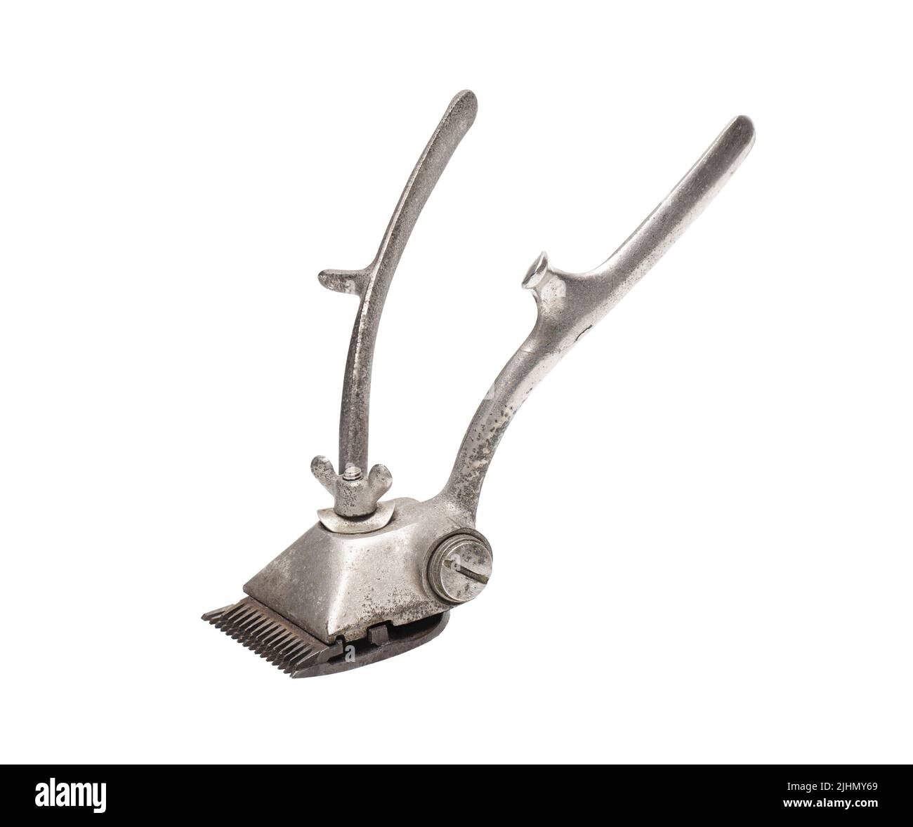 Vintage old hair clipper isolated on a white background. With clipping path Stock Photo Alamy
