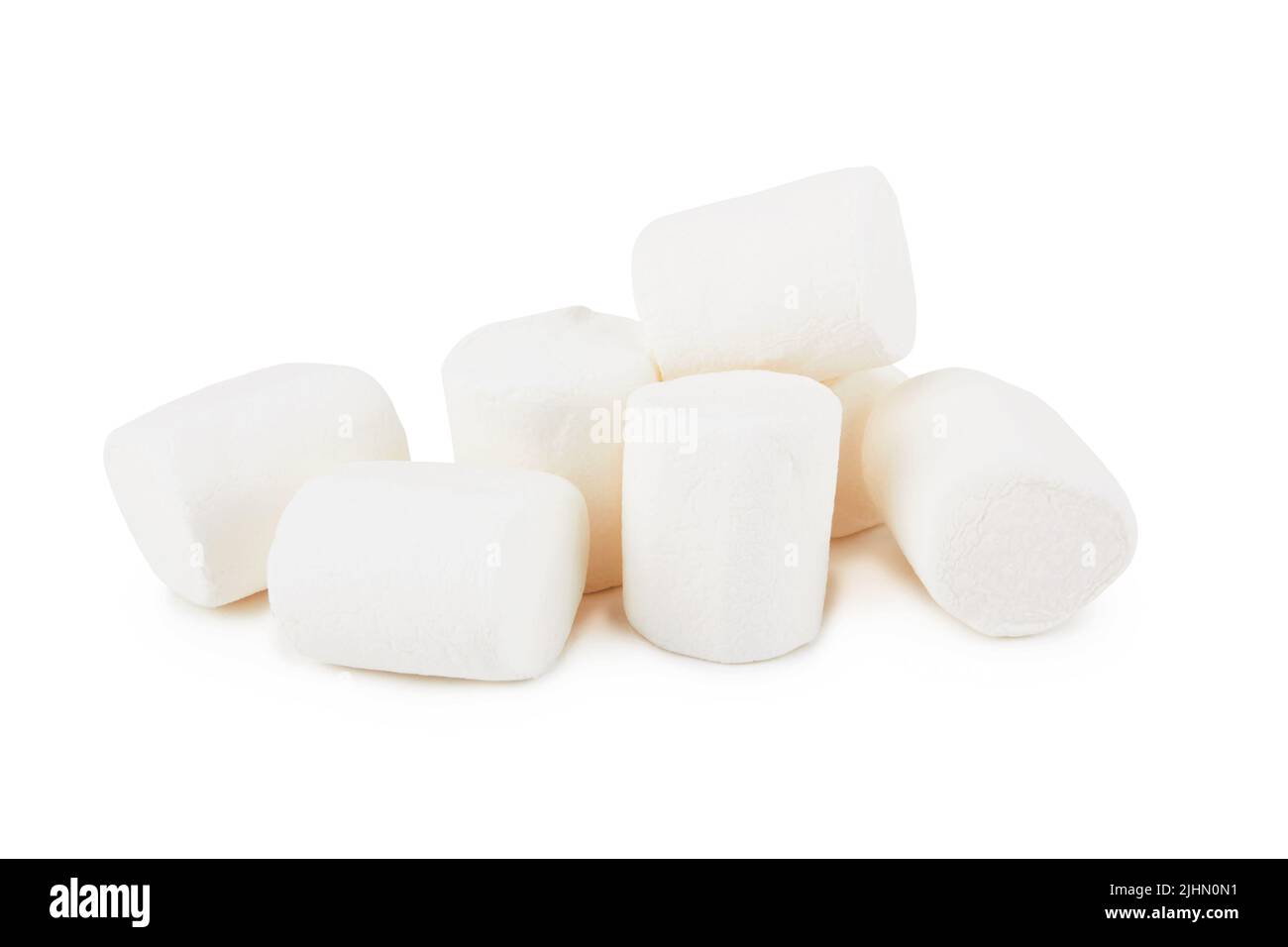 Heap of delicious marshmallows isolated on white Stock Photo - Alamy